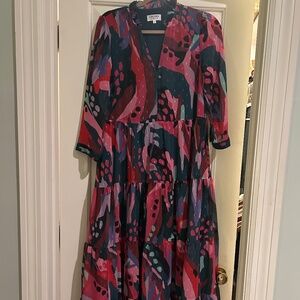Crosby by Mollie Burch Macrostie Maxi Dress, EUC, Size Medium